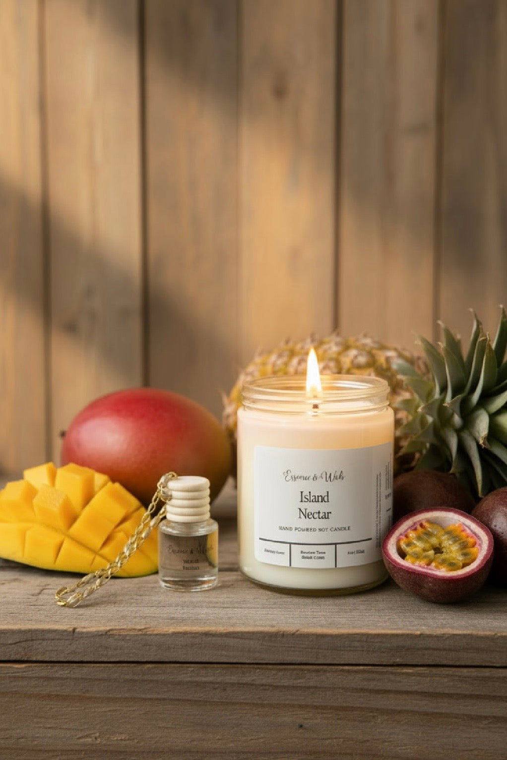 Island Nectar, 8oz Candle & Car Diffuser